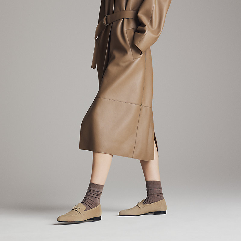 モカシン《パリ》 - ベージュ | Hermès - エルメス-公式サイト